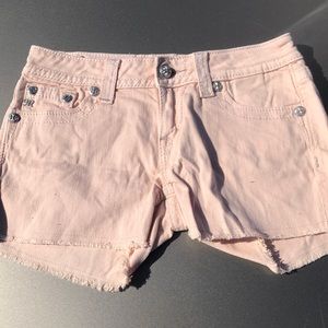 blush pink shorts
